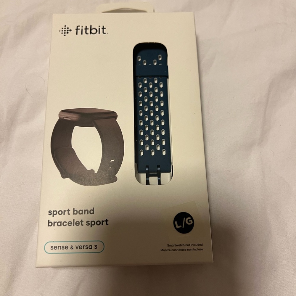 Fitbit Sport Band for Sense & Versa 3 - Navy-Large